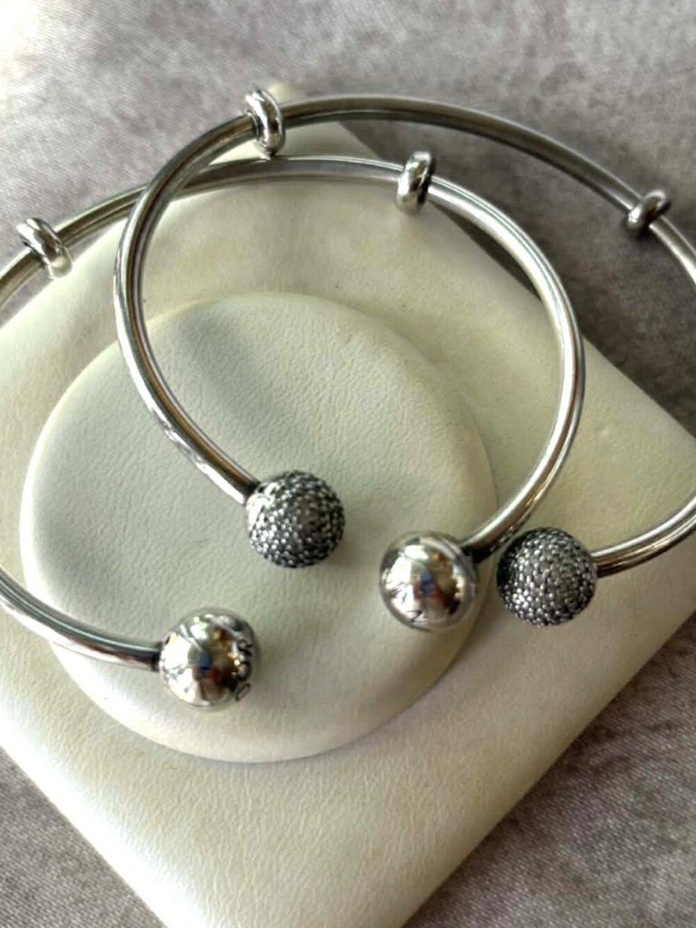 PANDORA Exceptional Size 3 Open Bangles - Priced Separately - 100$ & 130$
